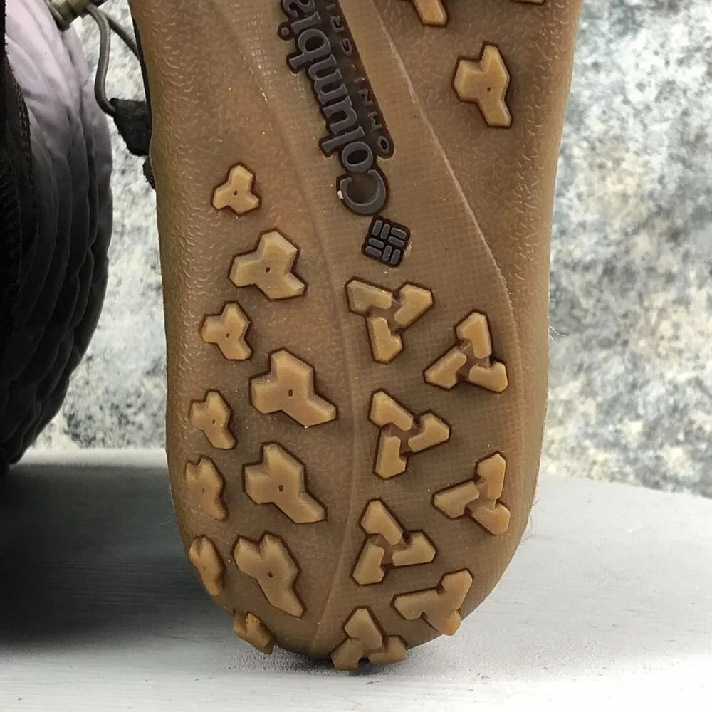 Columbia Women's Size 7.5 Minx Moccasin Brown Waterproof Drawstring Boots